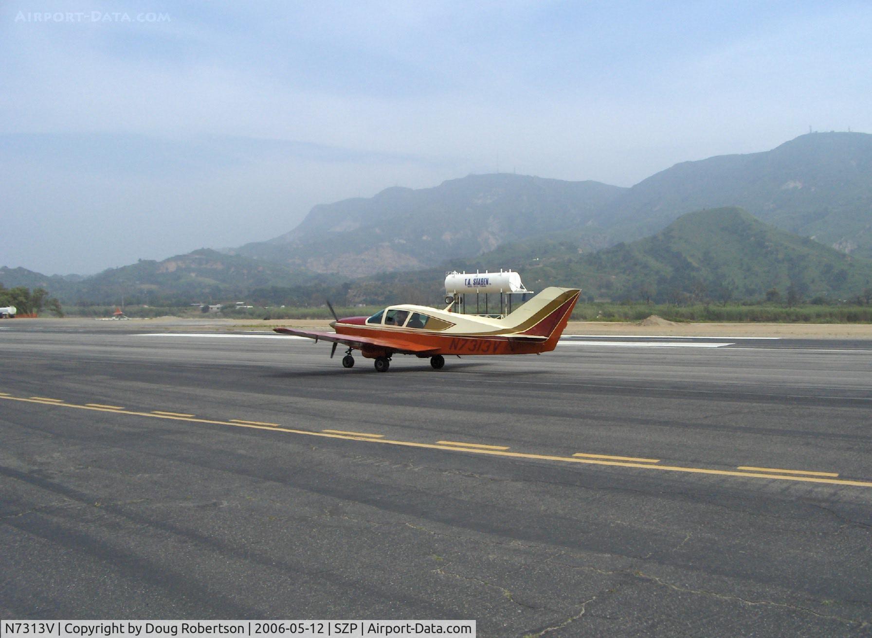 N7313V, 1969 Bellanca 17-30 C/N 30166, 1969 Bellanca 17-30 VIKING, Continental IO-520K 285/300 Hp, taxi back after landing Runway 22