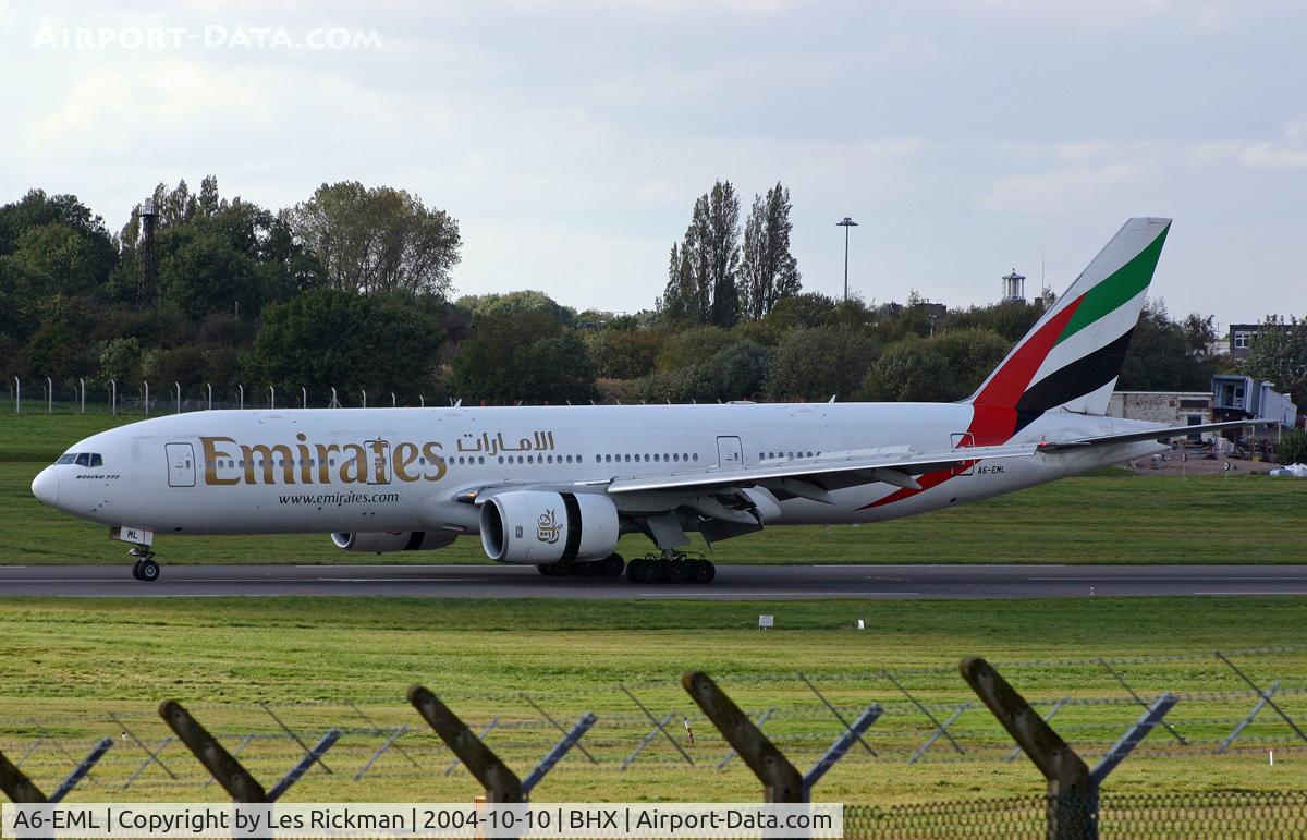 A6-EML, 1998 Boeing 777-21H/ER C/N 29325, Boeing 777 21HER