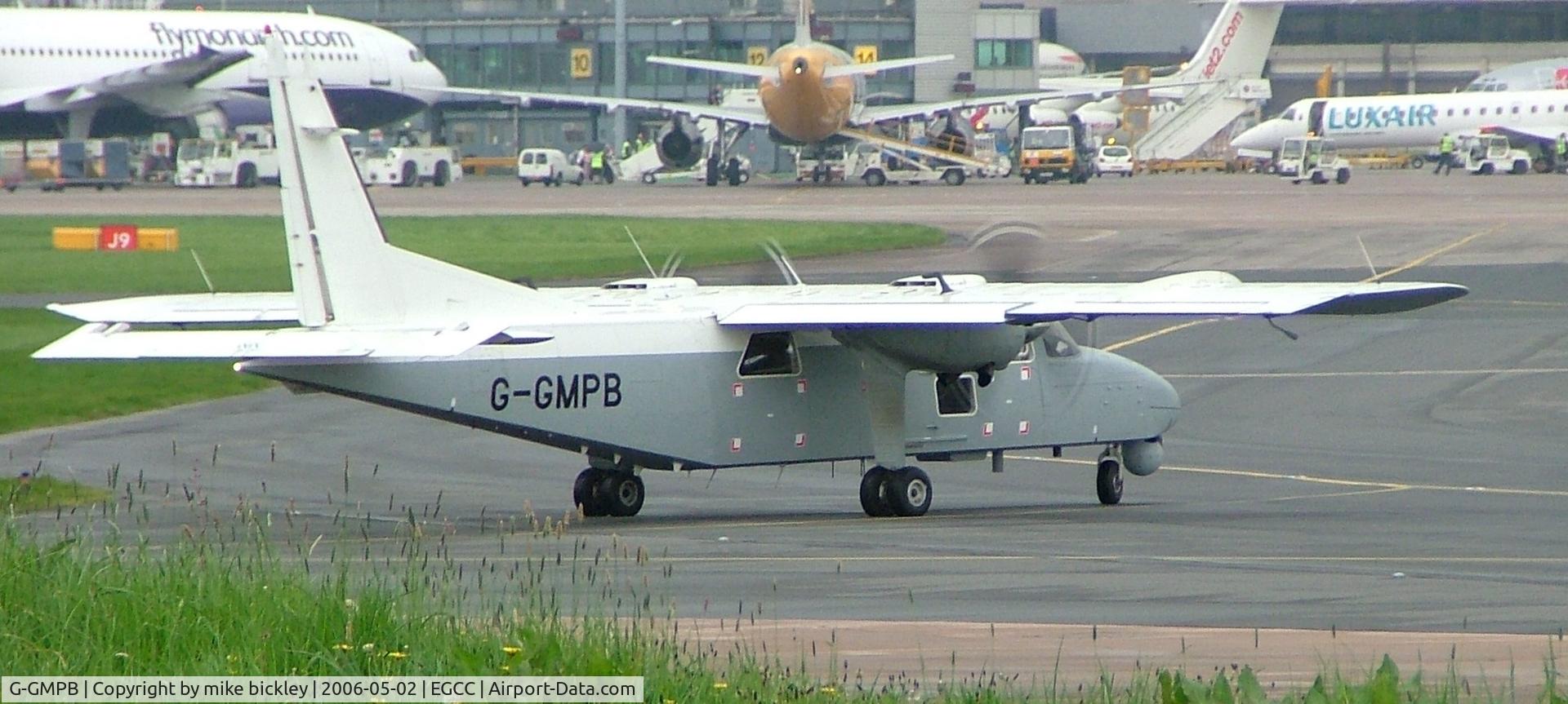 G-GMPB, 2002 Pilatus Britten-Norman BN-2T-4S Defender 4000 C/N 4011, local police spotter vehicle