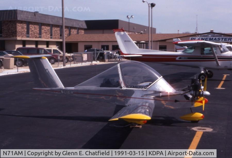 N71AM, 1984 Colomban MC-15 Cri-Cri (Cricket) C/N 12-0252, World's smallest twin