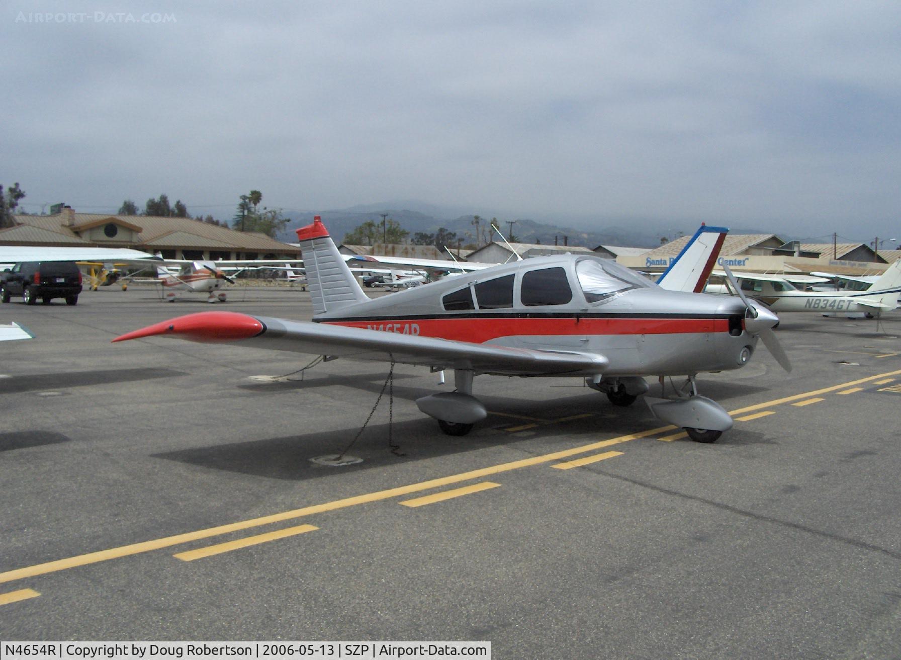 N4654R, 1966 Piper PA-28-140 Cherokee C/N 28-21409, 1966 Piper PA-28-140 CHEROKEE, Lycoming O-320-E2A 150 Hp, window, wingtip mods