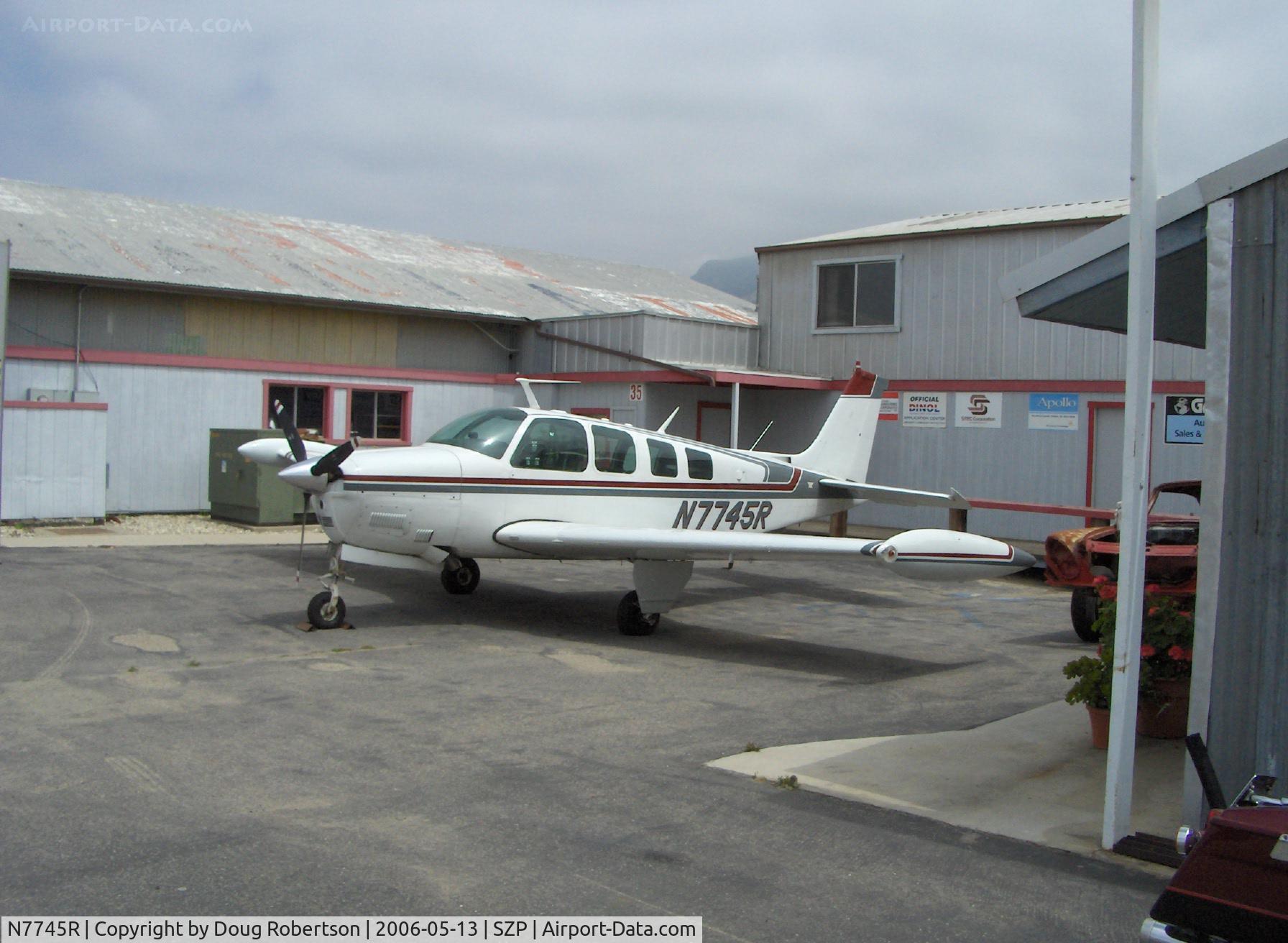 N7745R, 1968 Beech 36 Bonanza C/N E-107, 1968 Beech 36 BONANZA, Continental IO-520-B 285 Hp, tip tanks