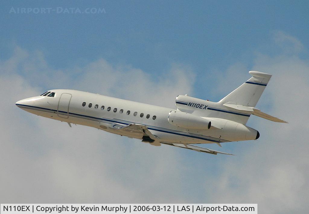 N110EX, 2000 Dassault Falcon 900EX C/N 71, Nice looking bird shooting out of Las Vegas.