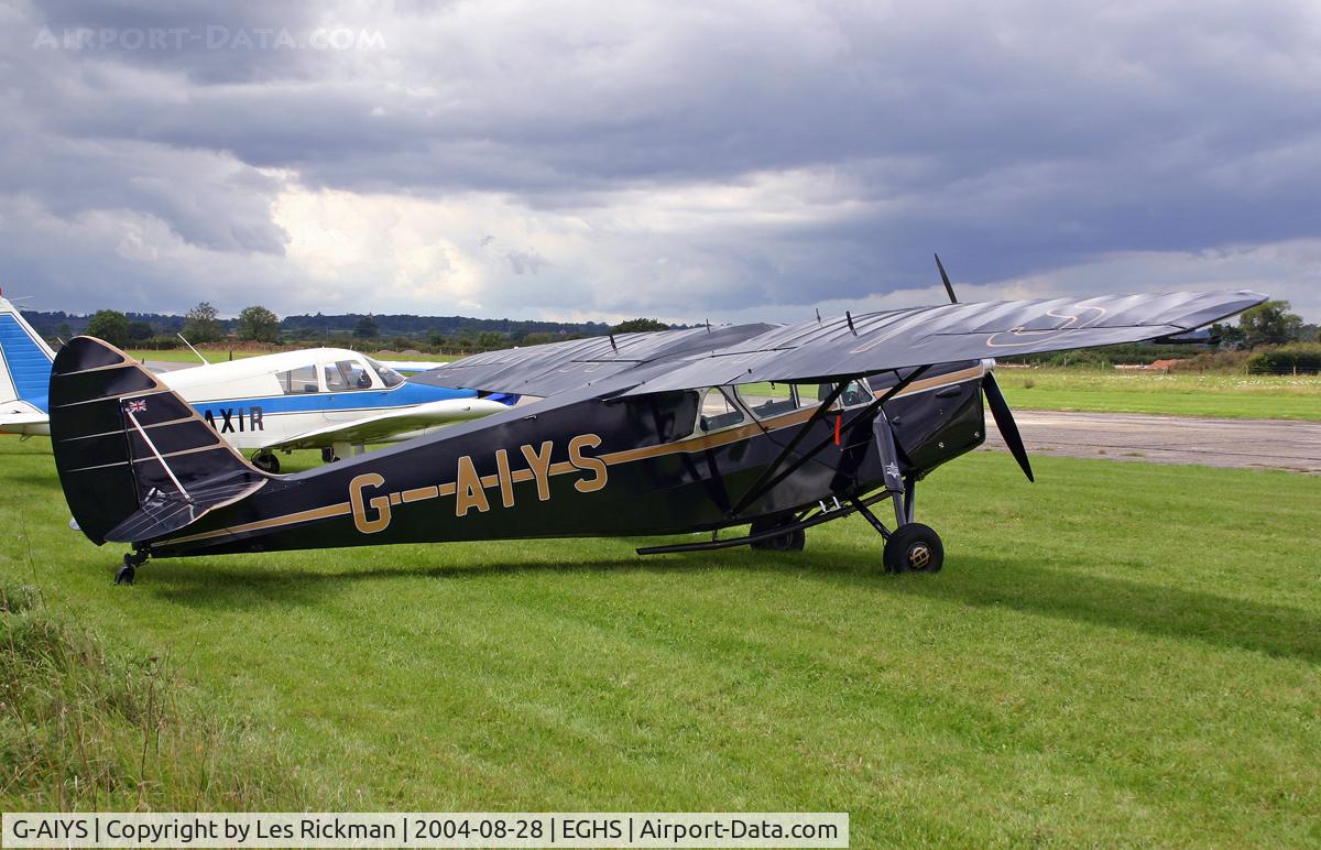G-AIYS, 1934 De Havilland DH.85 Leopard Moth C/N 7089, D.H 85 Leopard Moth
