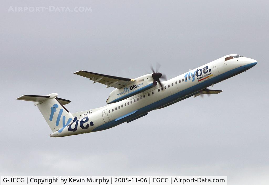 G-JECG, 2004 De Havilland Canada DHC-8-402Q Dash 8 C/N 4098, Flybee dashing out of MAN.