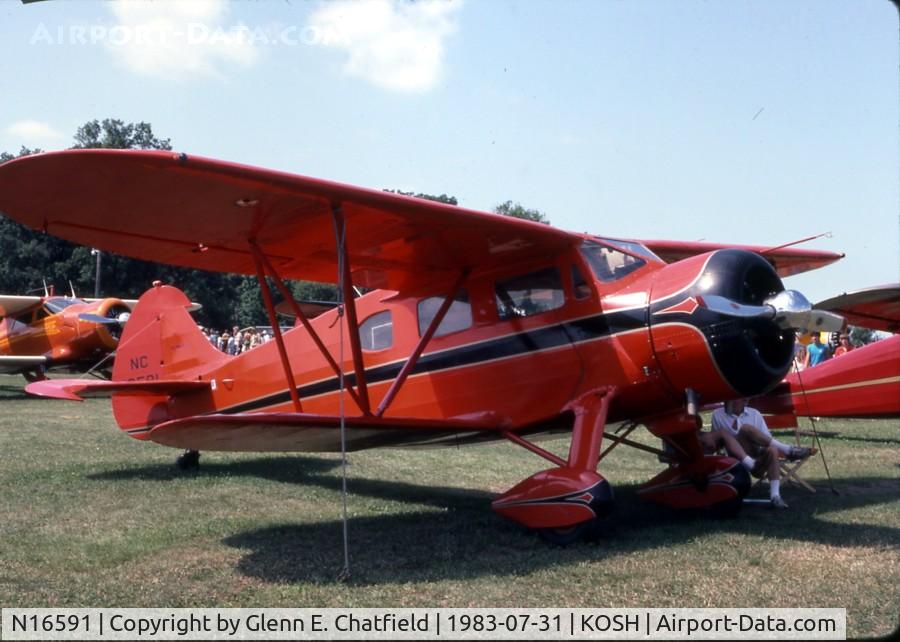 N16591, 1936 Waco EQC-6 C/N 4490, At the EAA Fly In