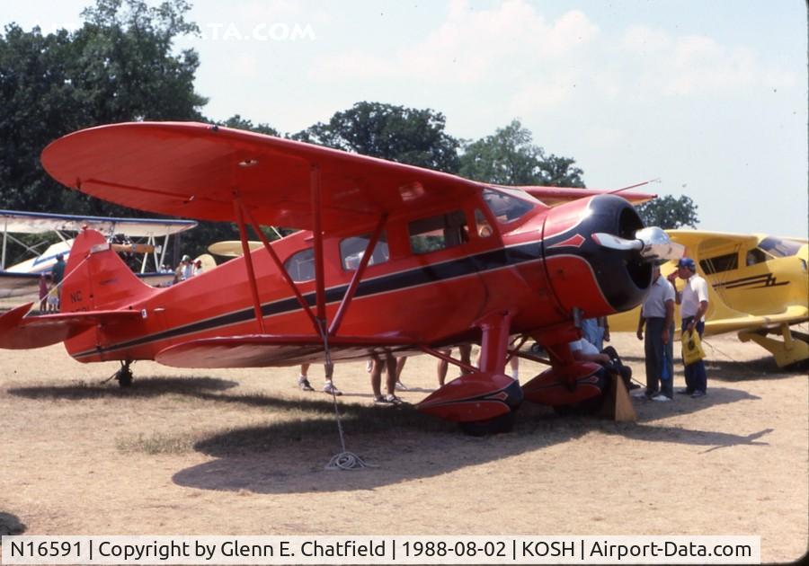 N16591, 1936 Waco EQC-6 C/N 4490, At the EAA Fly In