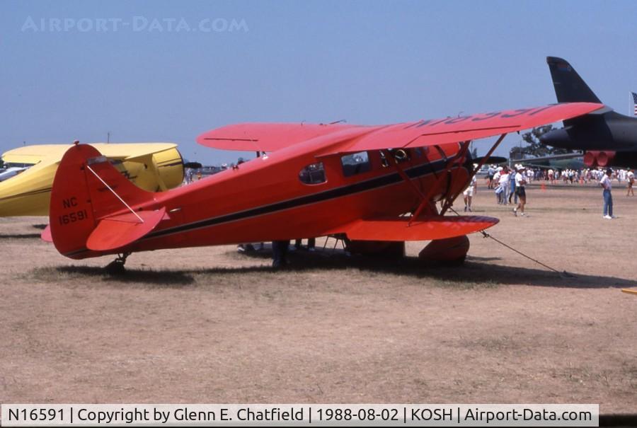 N16591, 1936 Waco EQC-6 C/N 4490, At the EAA Fly In