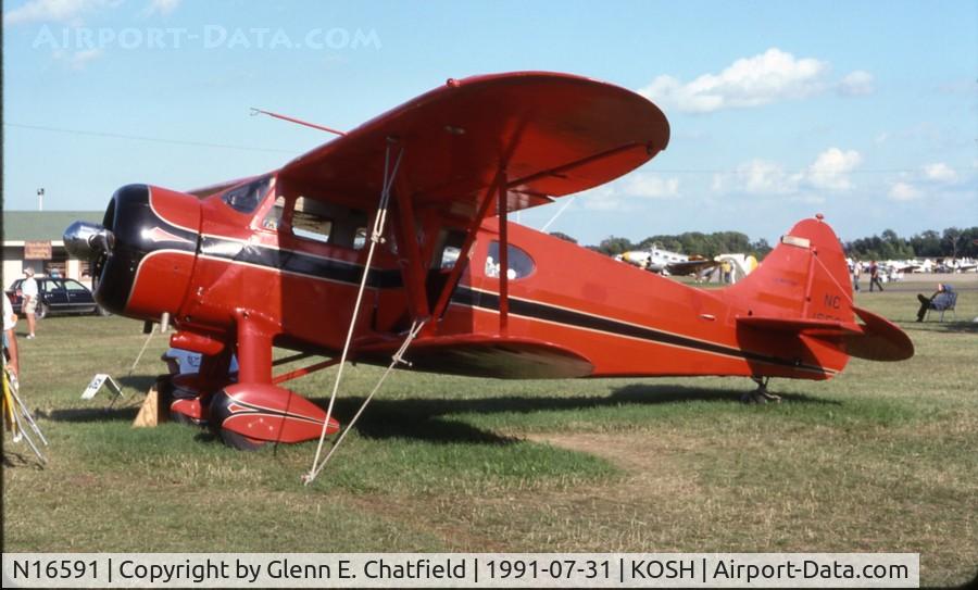 N16591, 1936 Waco EQC-6 C/N 4490, At the EAA Fly In