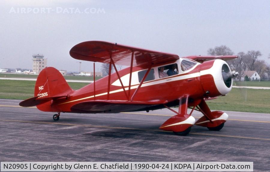 N20905, 1939 Waco YKS-7 C/N 5222, Pulling into the ramp