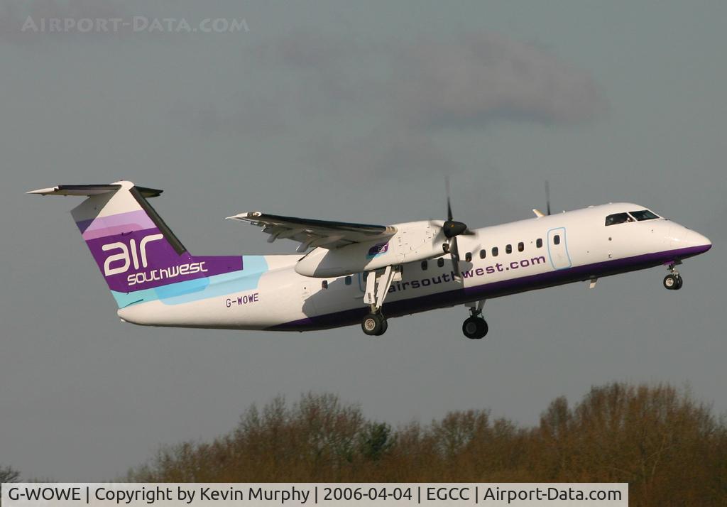 G-WOWE, 1991 De Havilland Canada DHC-8-311 Dash 8 C/N 256, Air South West latest Dash 8