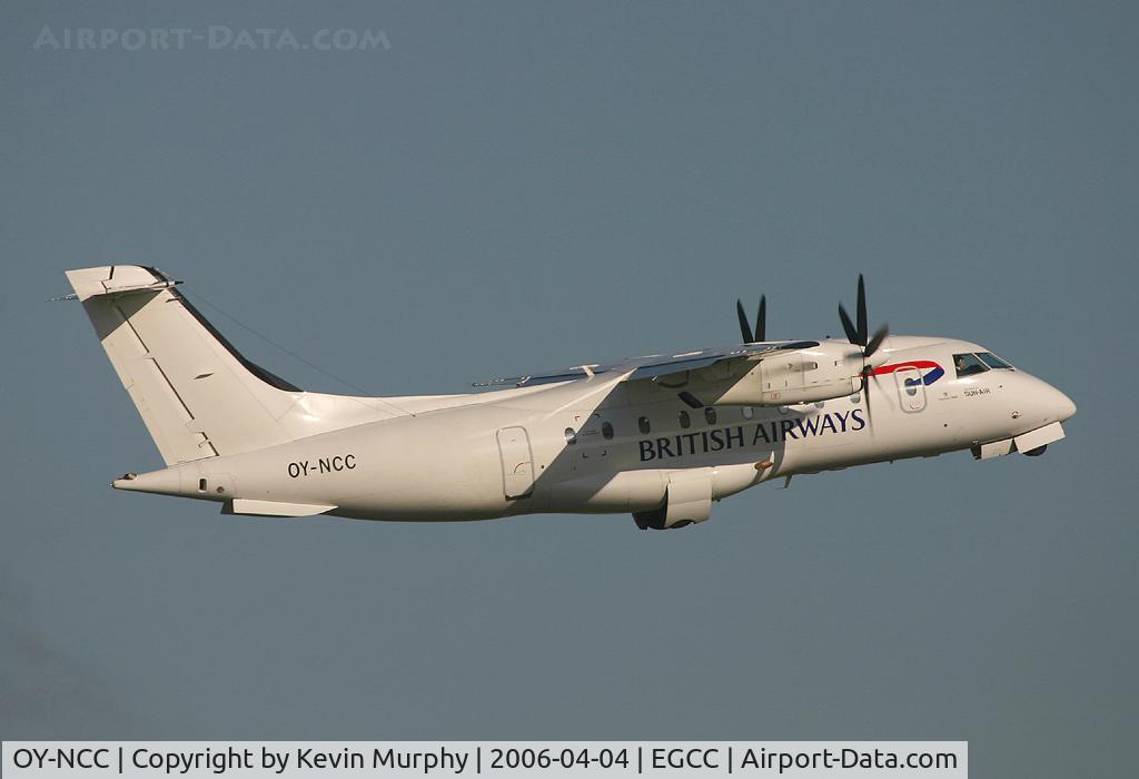 OY-NCC, 1997 Dornier 328-100 C/N 3083, Taking off from 06L.