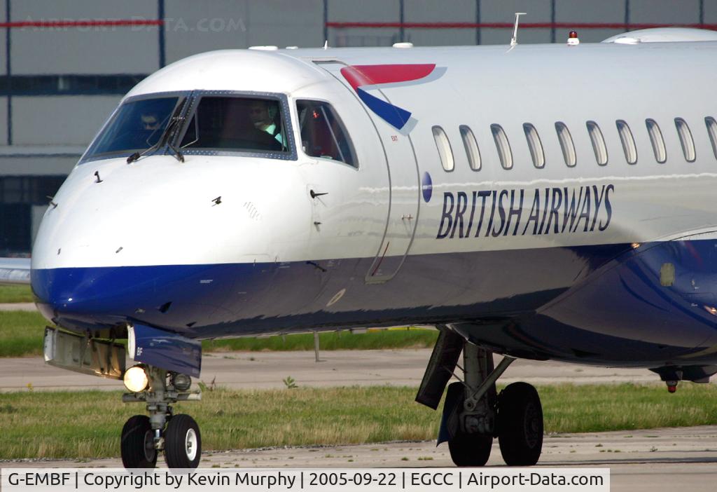 G-EMBF, 1998 Embraer EMB-145EU (ERJ-145EU) C/N 145088, Close up on BA Jungle Jet.