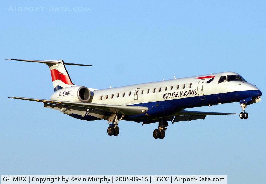 G-EMBX, 2002 Embraer EMB-145EU (ERJ-145EU) C/N 145573, Touchdown 06R.