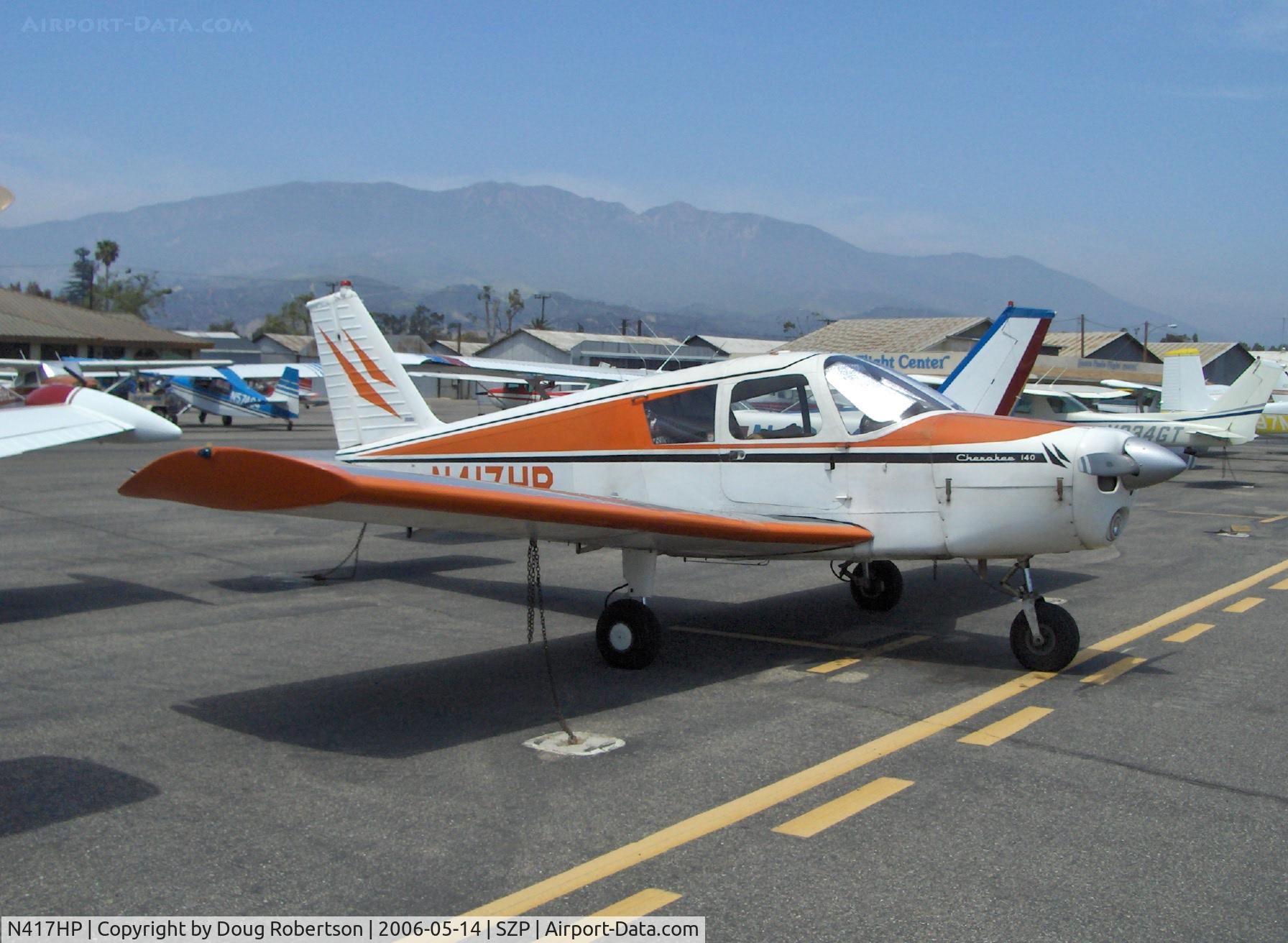 N417HP, 1964 Piper PA-28-140 C/N 28-20276, 1964 Piper PA-28-140 CHEROKEE, Lycoming O-320-E2A 150 Hp