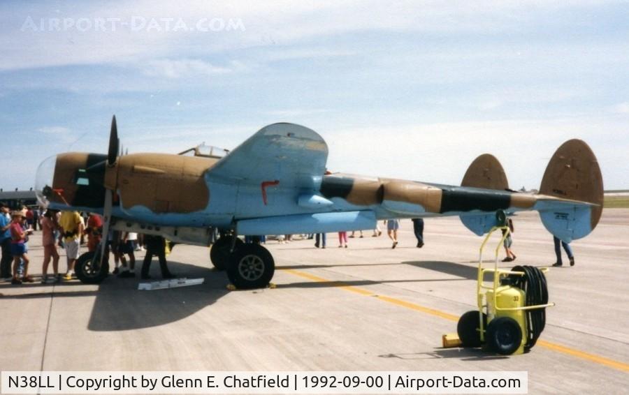 N38LL, 1930 Lockheed P-38 Lightning C/N AAF 42-104088, Taken by my father, Harry Chatfield, at Peterson AFB, CO