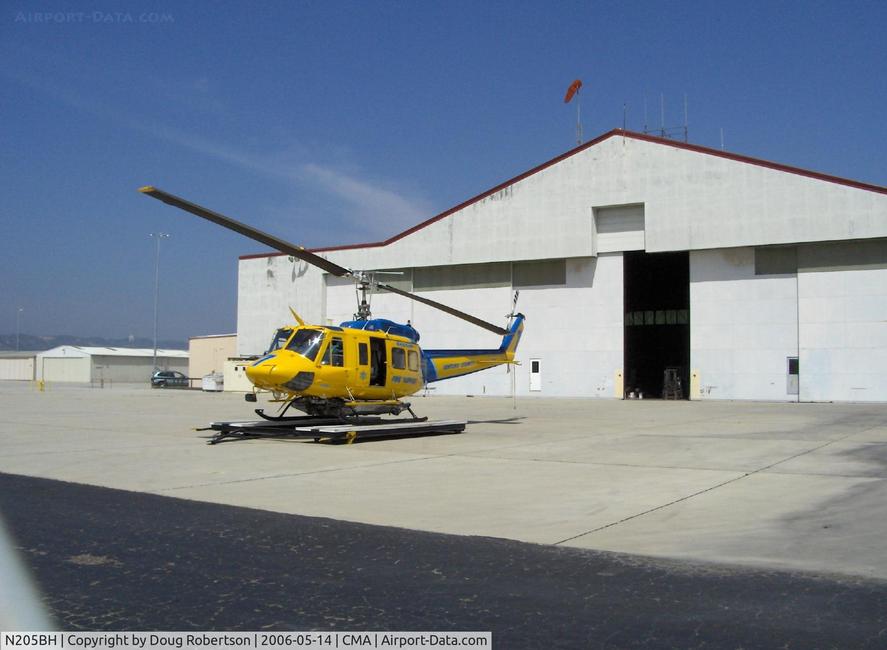 N205BH, 1969 Bell EH-1H Iroquois C/N 11373, Bell 205 EH-1H, one 1,400 shp AVCO Lycoming T53-L-13 turboshaft, Ventura County Sheriff's Forest Fire Support #7