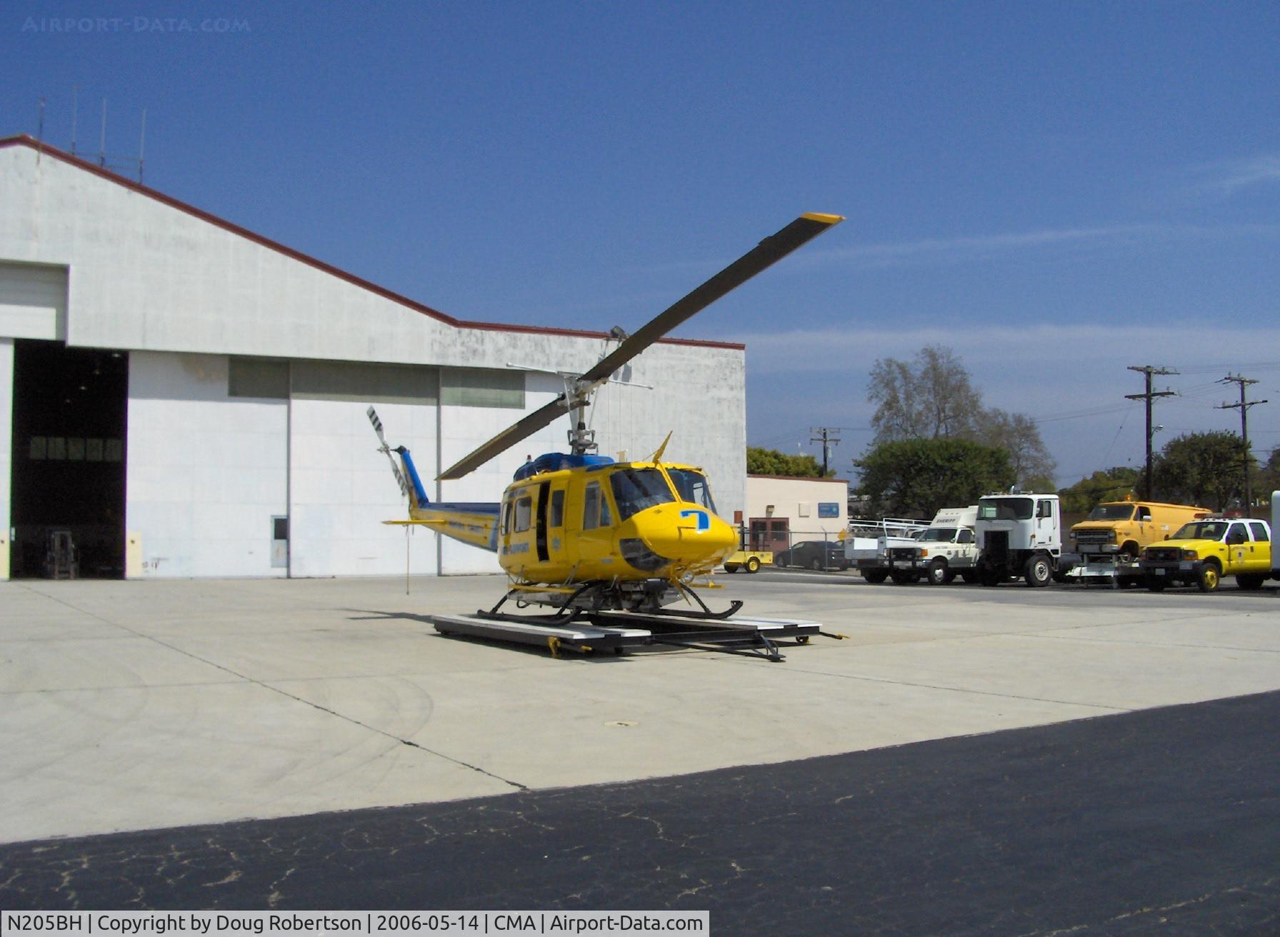 N205BH, 1969 Bell EH-1H Iroquois C/N 11373, Bell 205 EH-1H, one 1,400 shp AVCO Lycoming T53-L-13 turboshaft, Ventura County Sheriff's Forest Fire Support #7