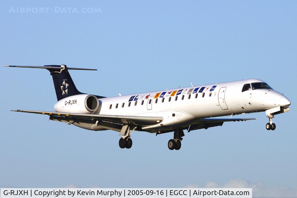 G-RJXH, 2001 Embraer EMB-145EP (ERJ-145EP) C/N 145442, Star Alliance/BMI Embraer into 06R.