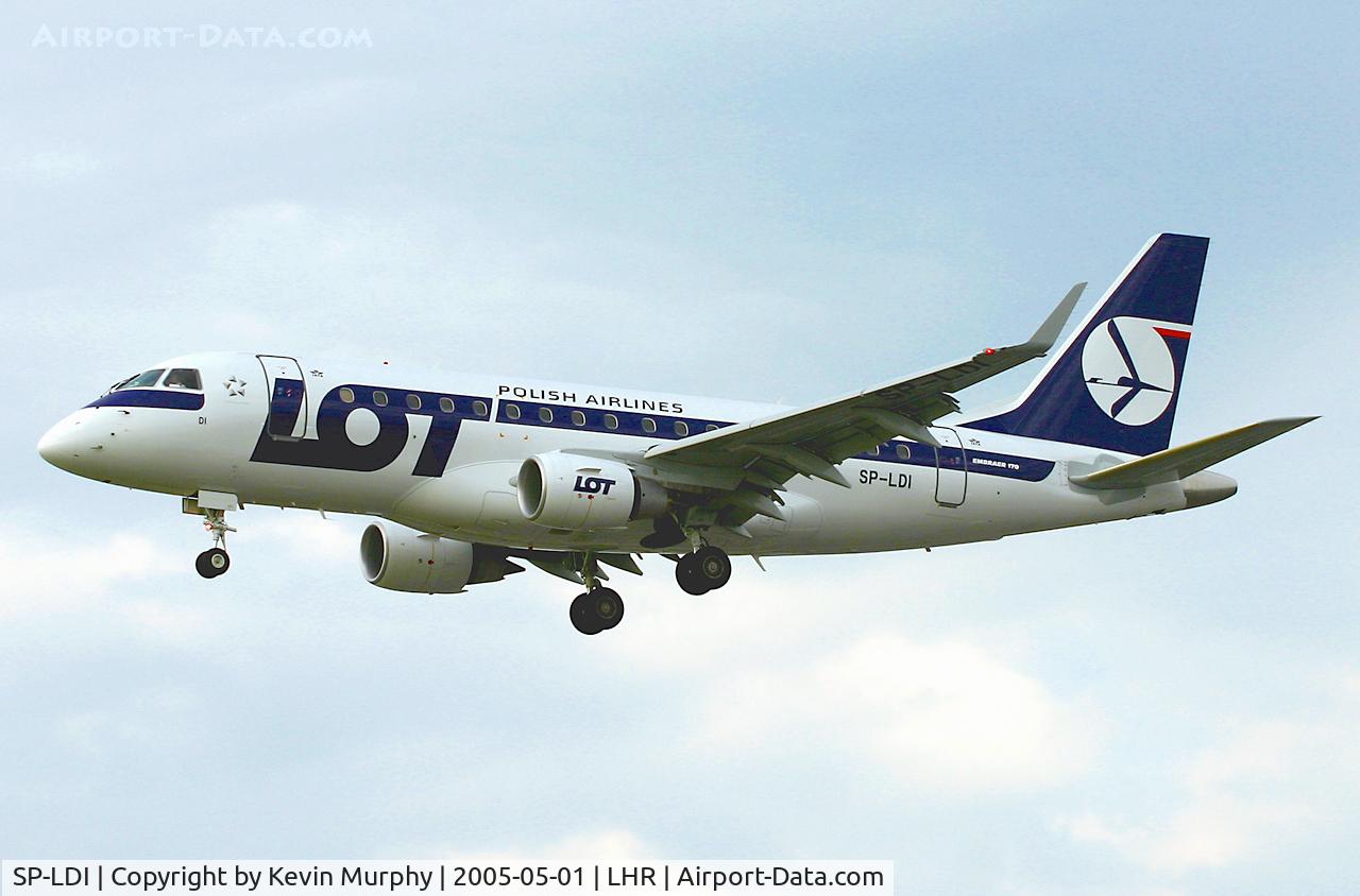 SP-LDI, 2005 Embraer 170LR (ERJ-170-100LR) C/N 17000073, Coming into Heathrow.