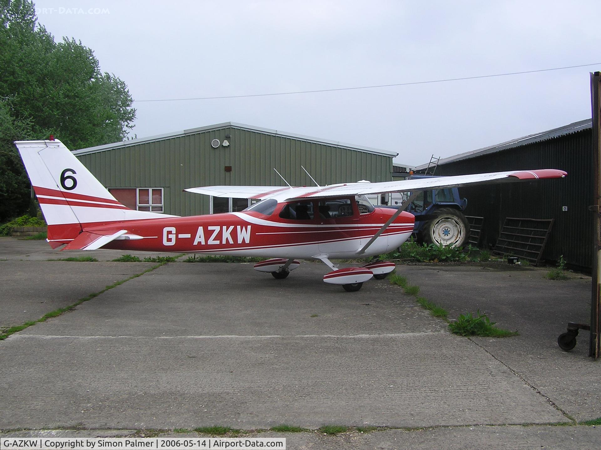 G-AZKW, 1972 Reims F172L Skyhawk C/N 0836, Cessna F172 at Hinton-in-the-Hedges