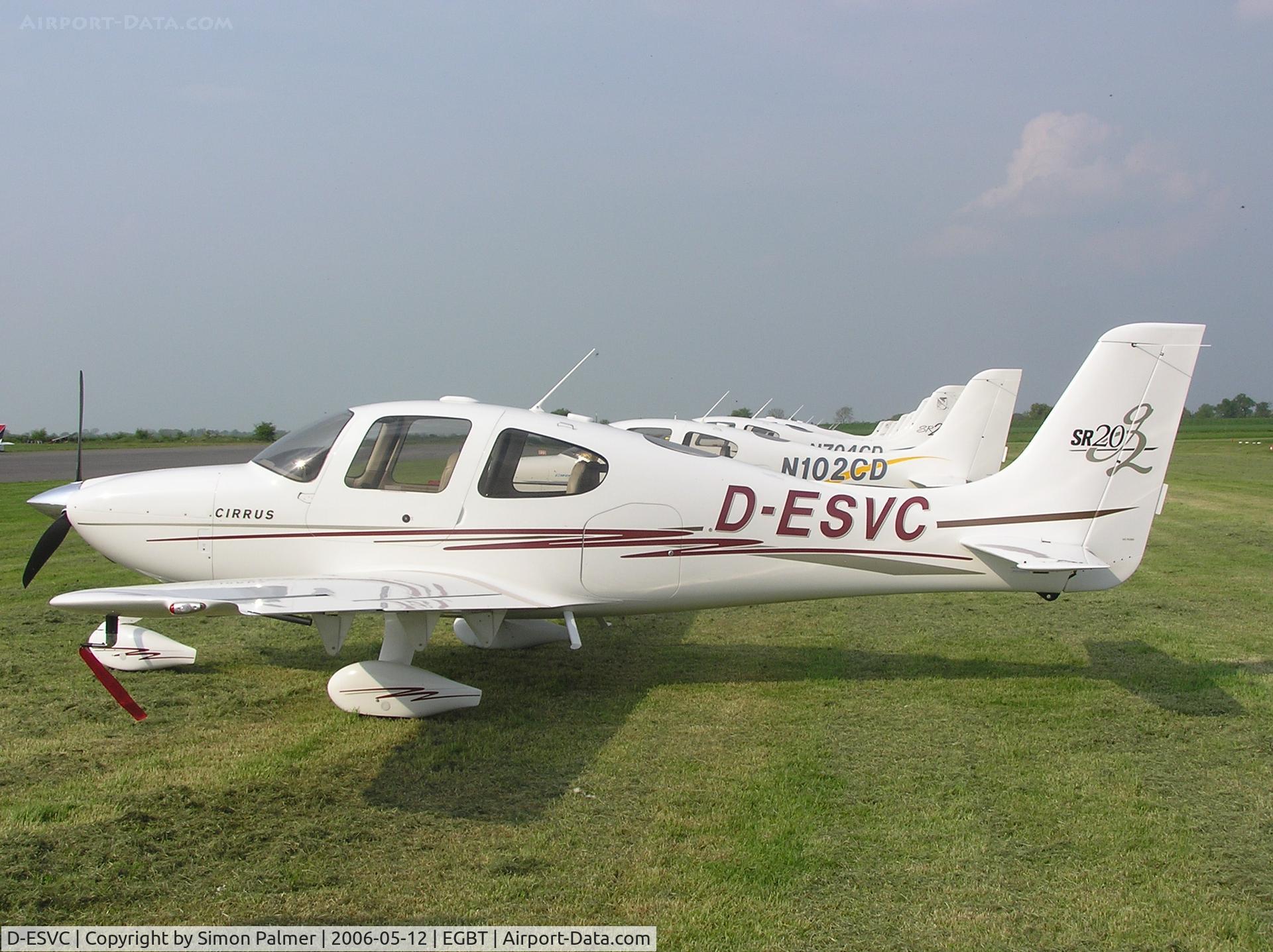 D-ESVC, 2005 Cirrus SR20 G2 C/N 1485, Cirrus visiting Turweston