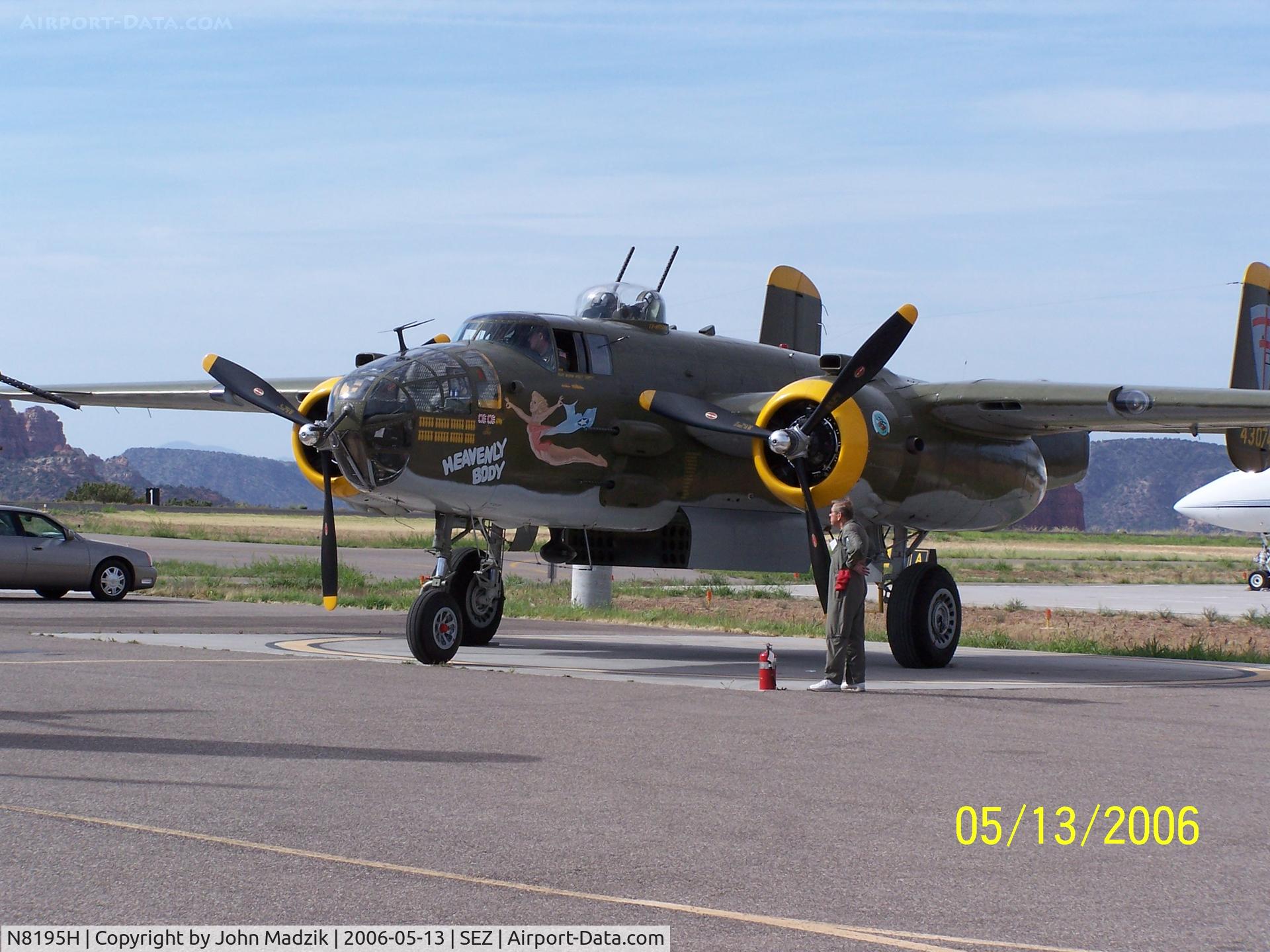 N8195H, 1944 North American TB-25N Mitchell C/N 108-34023 (44-30748), Sedona Airport