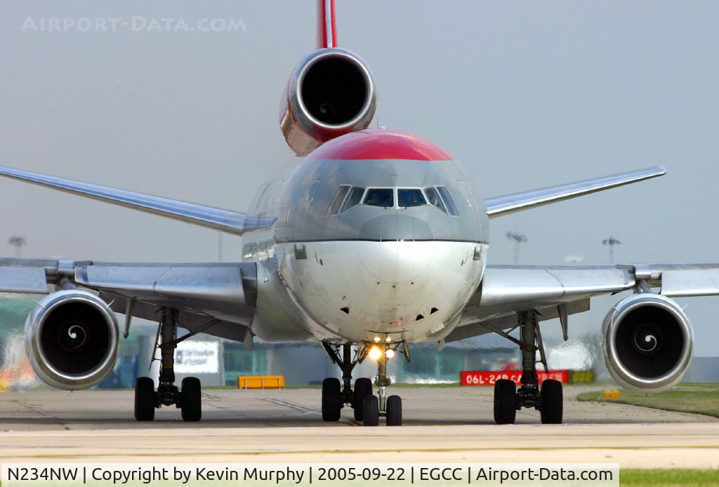 N234NW, 1997 McDonnell Douglas DC-10-30 C/N 46912, Face to face with a three hole beastie.
