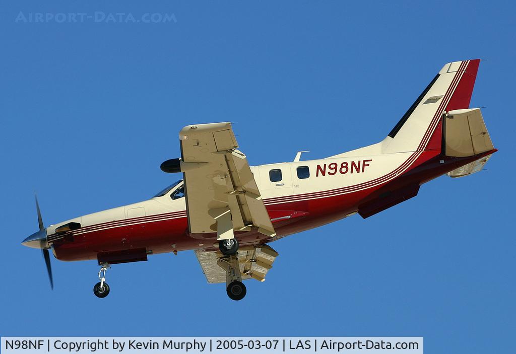 N98NF, 1998 Socata TBM-700 C/N 133, Great looking prop entering Las Vegas.