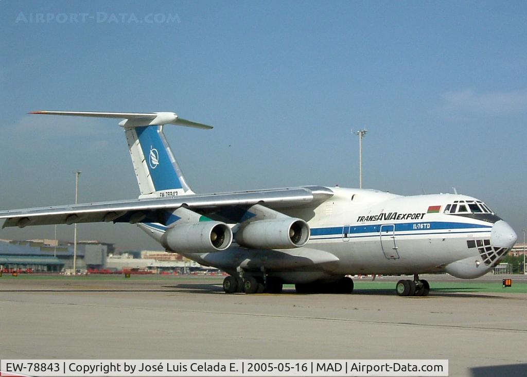 EW-78843, 1990 Ilyushin Il-76TD C/N 1003403082, Impressive freighter. Todays carries a B767 engine for an AOG