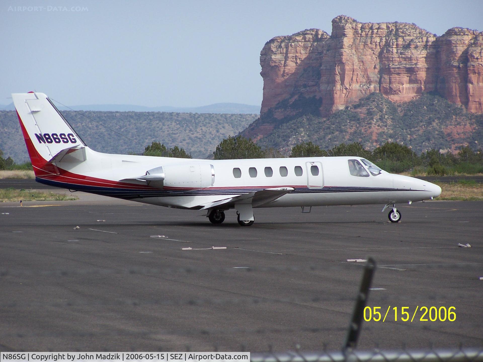 N86SG, 1982 Cessna 550 Citation II C/N 550-0350, Sedona Airport