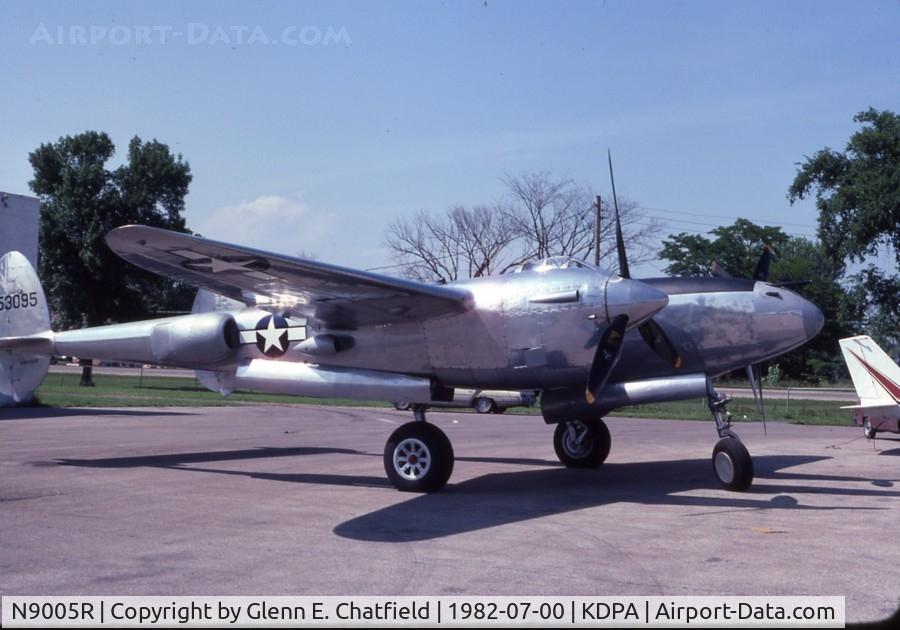 N9005R, 1944 Lockheed P-38M C/N 44-53095, At the Ross Hangar