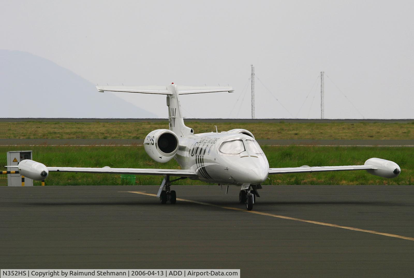 N352HS, Gates Learjet 35A C/N 596, seen from the terminal
