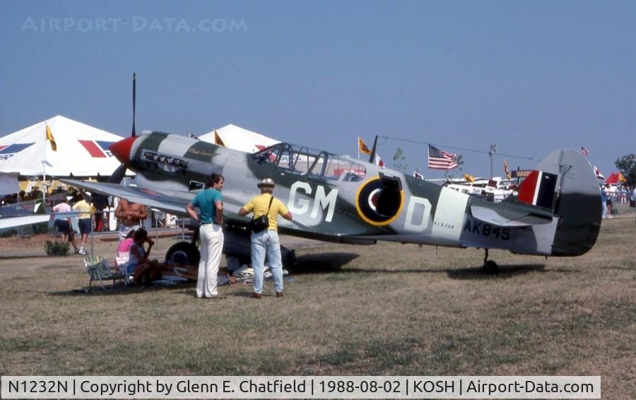 N1232N, 1943 Curtiss P-40N Warhawk C/N 27483, At the EAA Fly In