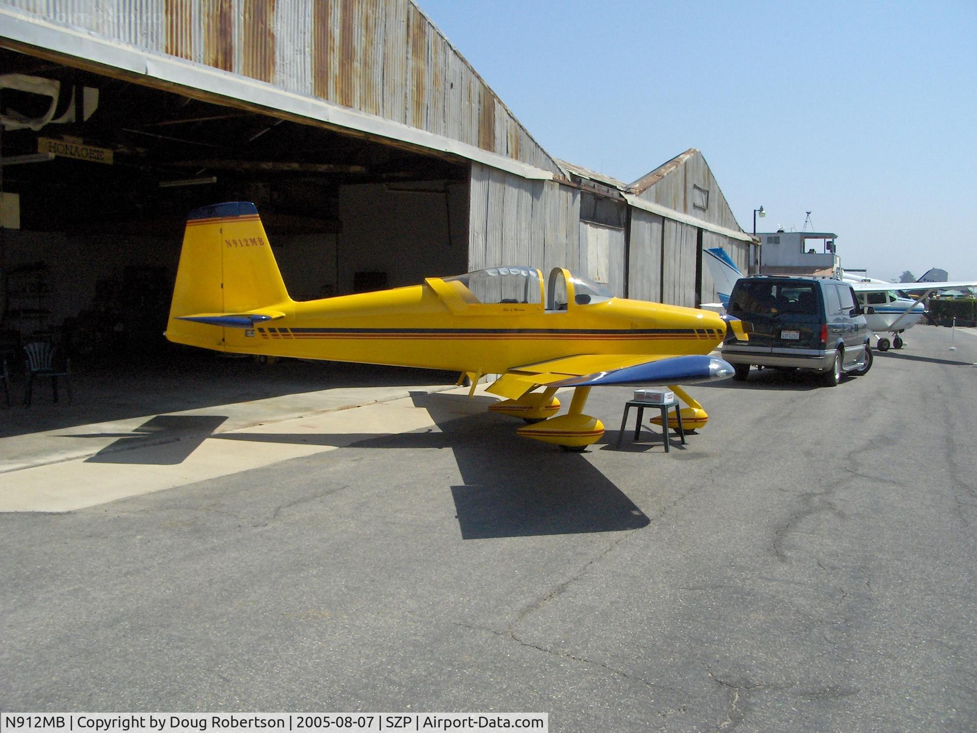 N912MB, 2004 Vans RV-9A C/N 90112, 2004 Nauman VAN'S RV-9A, Lycoming O-320 160 Hp, at former hangar