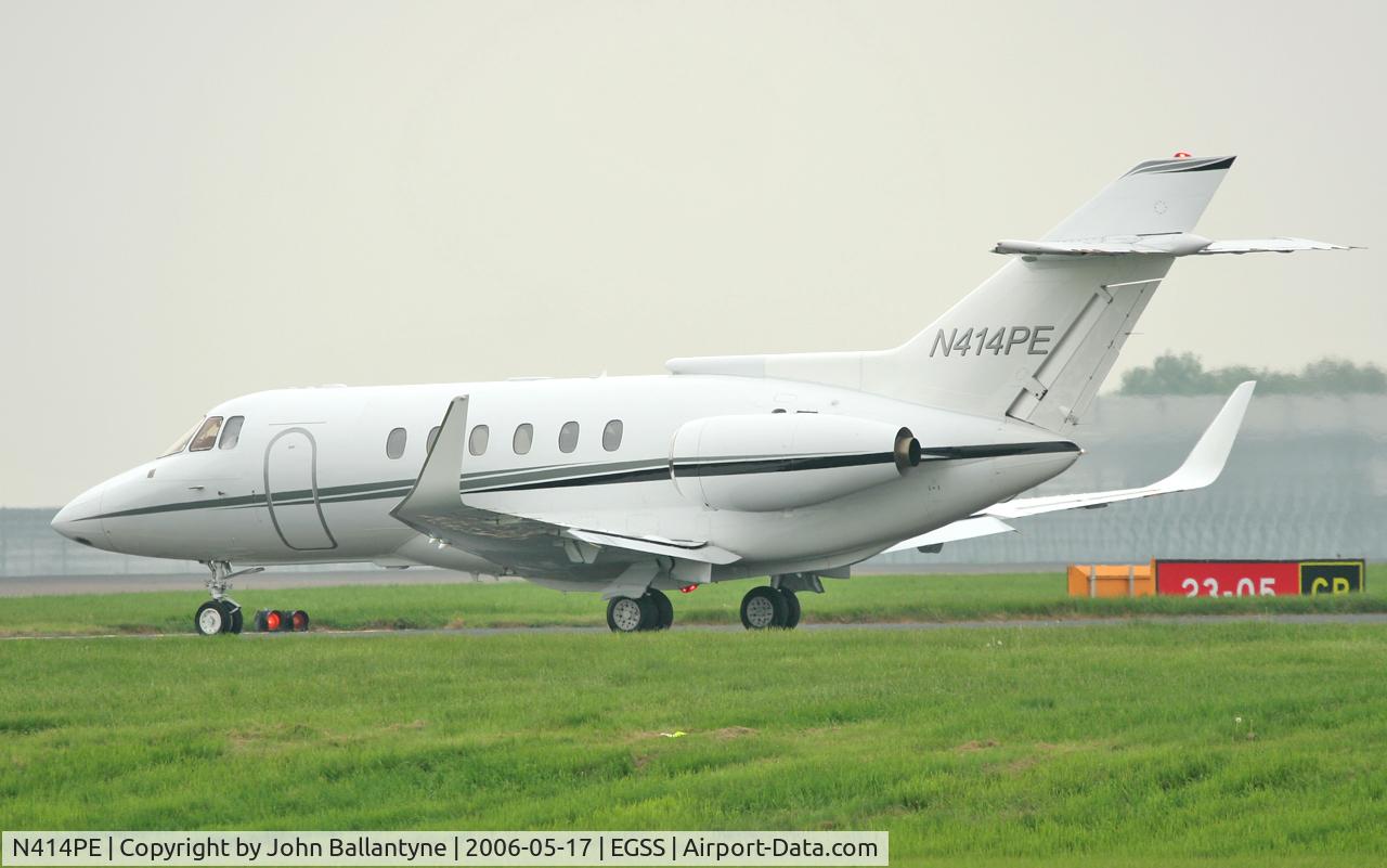 N414PE, 1987 British Aerospace BAe.125 Series 800A C/N 258090, Short stop today, poosibly for fuel.