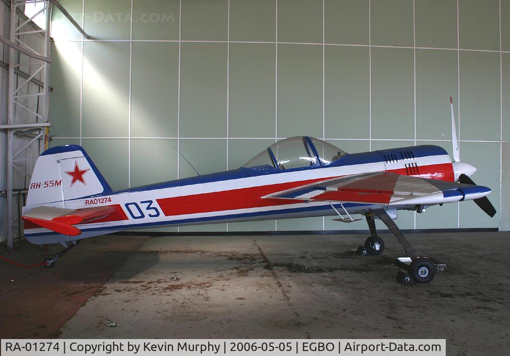 RA-01274, Yakovlev Yak-55 C/N 910103, Russian beauty stuck in the hangar.
