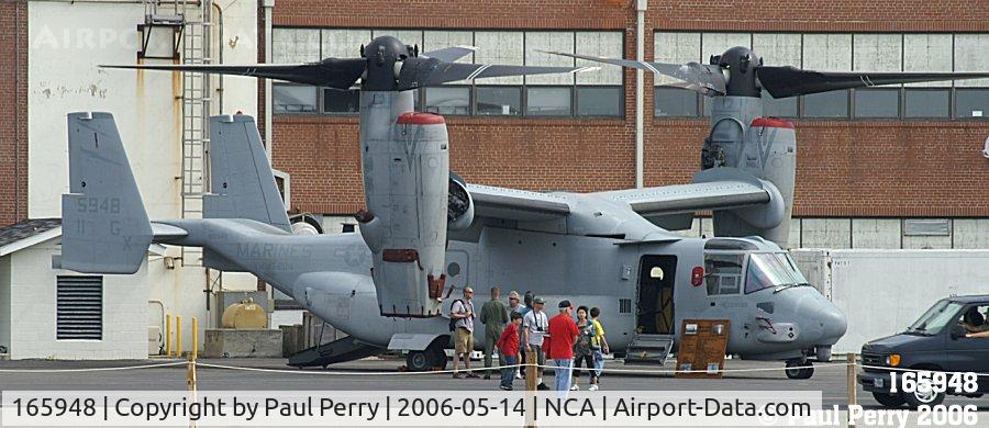 165948, Bell-Boeing MV-22B Osprey C/N D0049, New River MCAS, home of the Osprey.  This one from the operational sqdn, VMMT-204