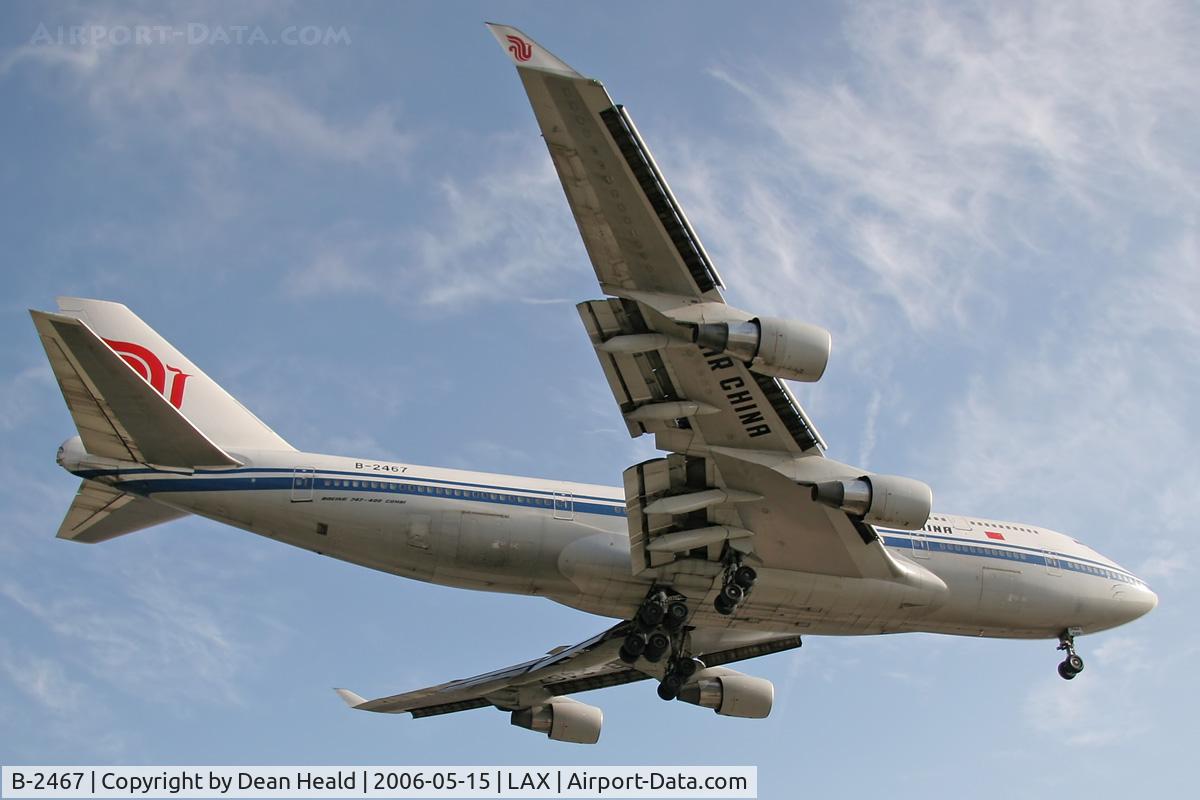B-2467, 1997 Boeing 747-4J6M C/N 28754, Air China B-2467 (FLT CCA983) from Beijing Capital (ZBAA) on final approach to RWY 24R.