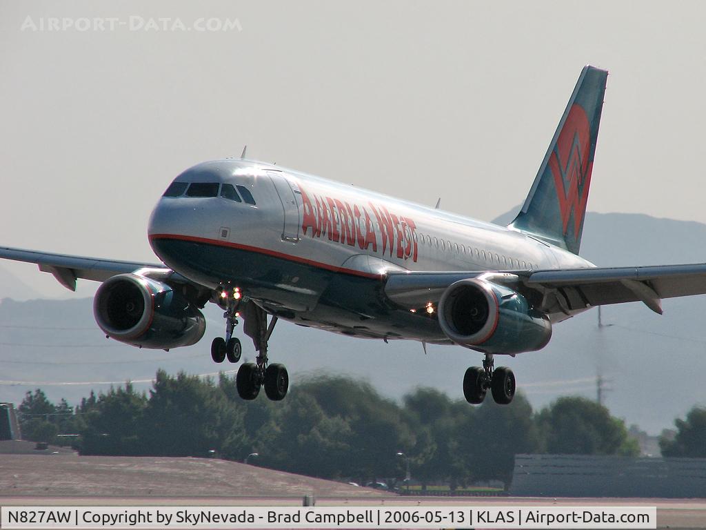 N827AW, 2001 Airbus A319-132 C/N 1547, America West / 2001 Airbus Industrie A319-132