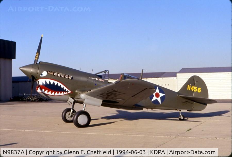 N9837A, 1944 Curtiss P-40N Warhawk C/N 33108, Fairly fresh from restoration