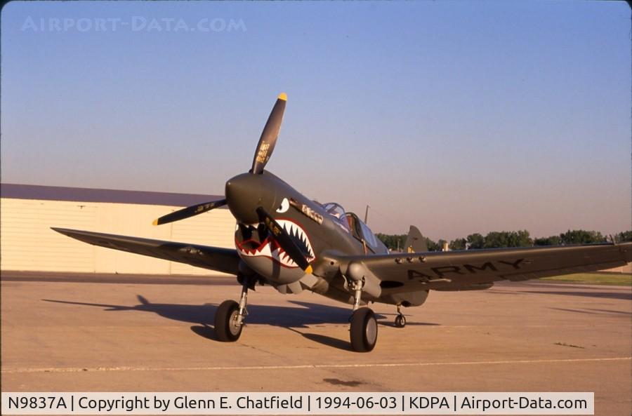 N9837A, 1944 Curtiss P-40N Warhawk C/N 33108, Fairly fresh from restoration