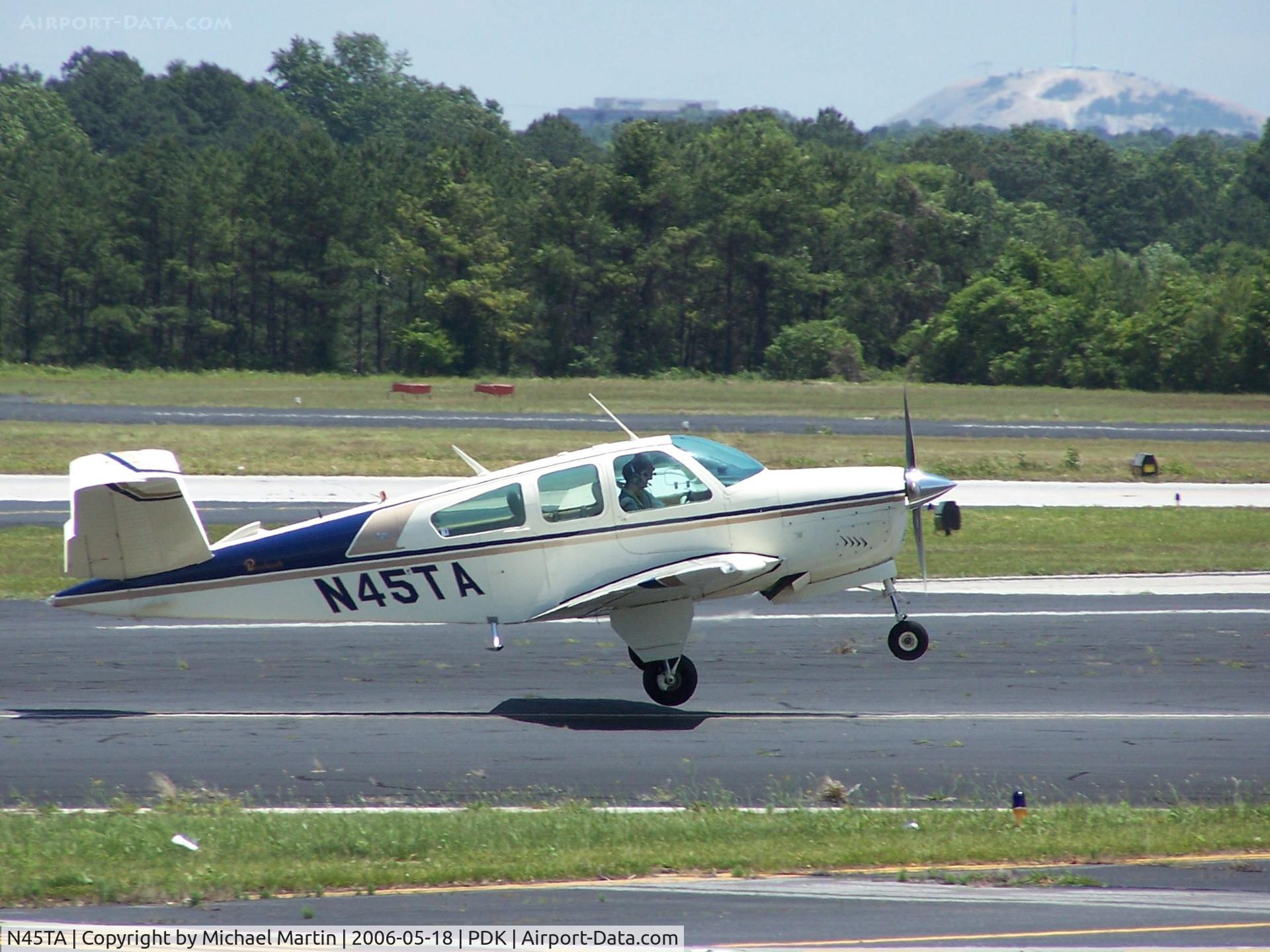 N45TA, 1966 Beech V35 Bonanza C/N D-8252, Departing 20R