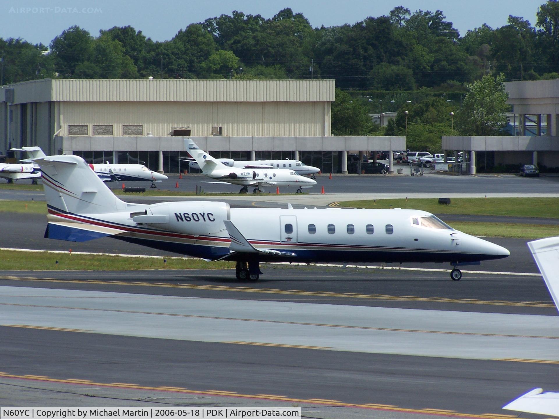 N60YC, 2003 Learjet 60 C/N 267, Taxing to 20L
