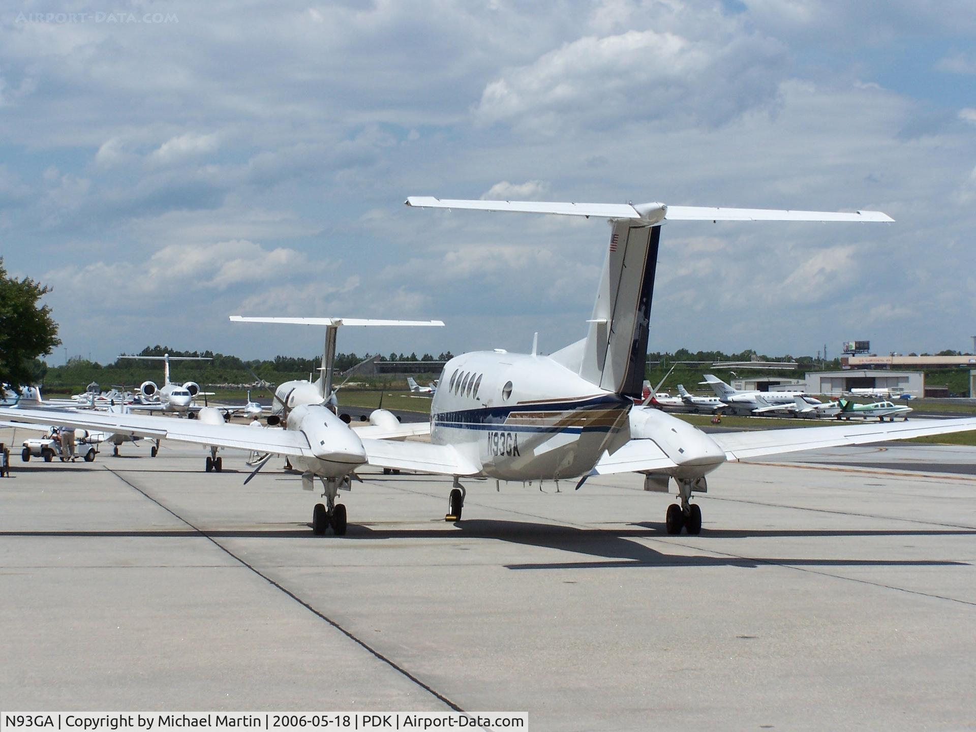 N93GA, 1986 Beech 300 C/N FA-93, Tied down @ Epps