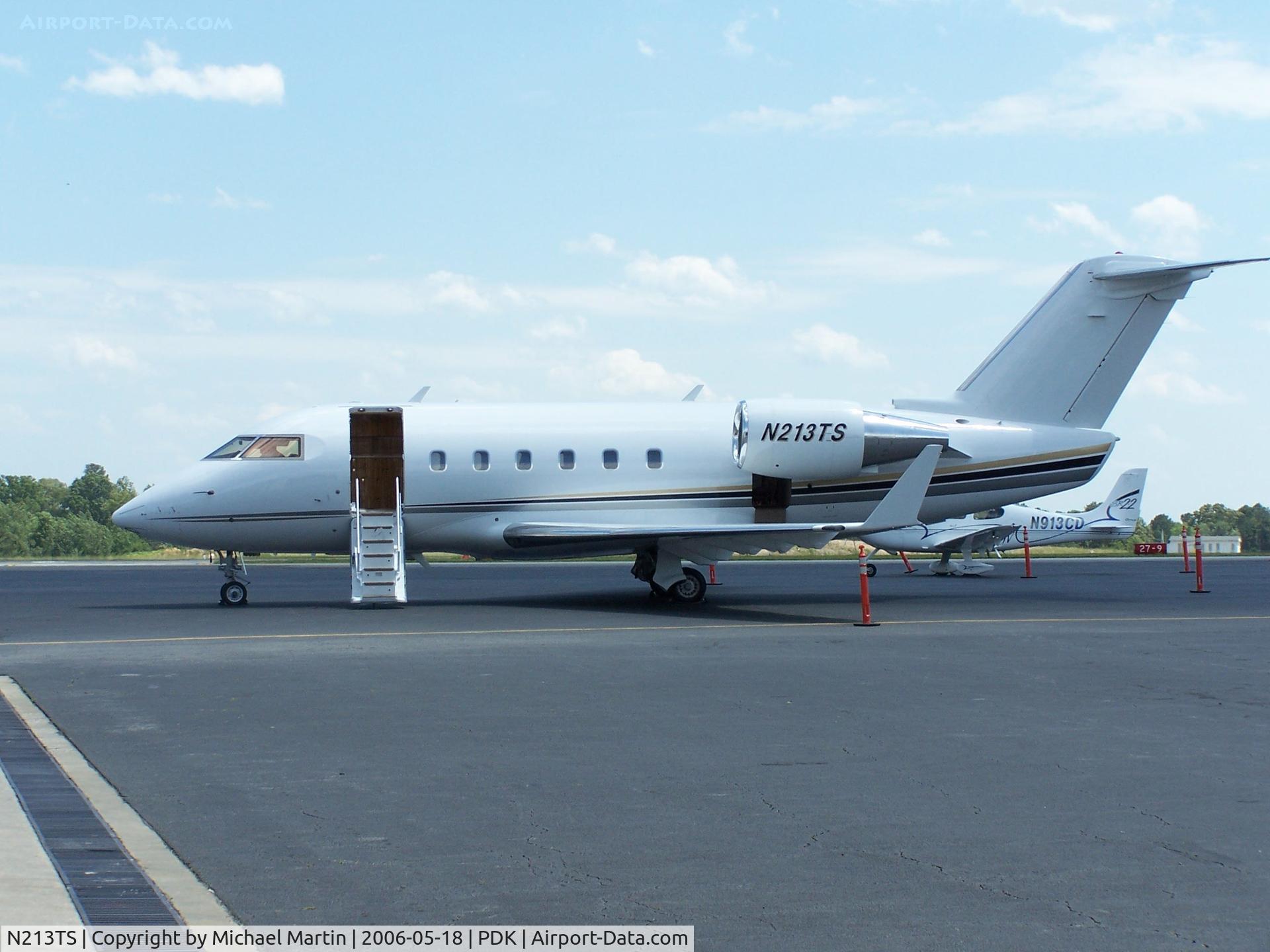 N213TS, 1983 Canadair Challenger 601 (CL-600-2A12) C/N 3013, Tied down @ Mercury Air Center