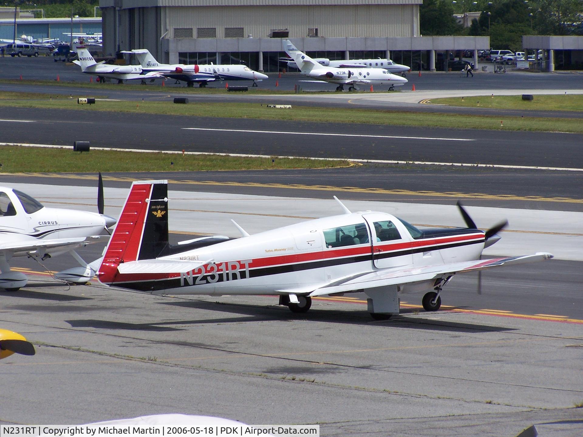 N231RT, 1980 Mooney M20K C/N 25-0381, Tied down @ Epps