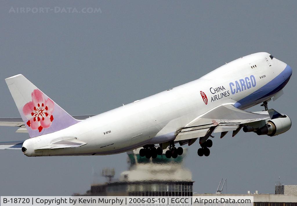B-18720, 2005 Boeing 747-409F/SCD C/N 33733, Take off from 06L.