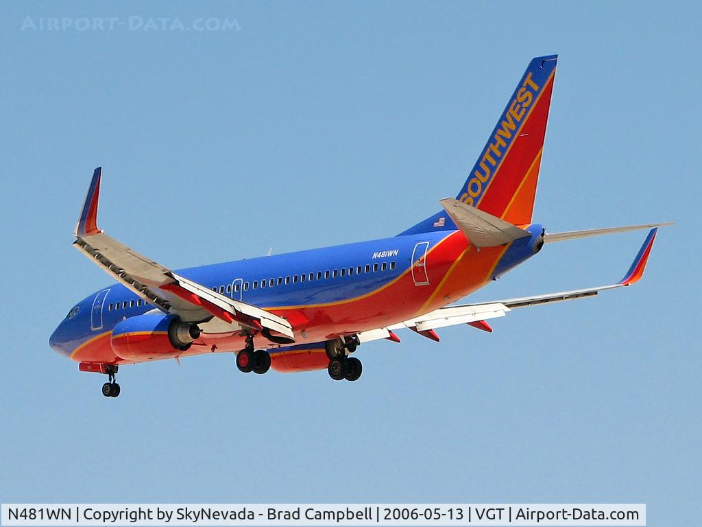 N481WN, 2004 Boeing 737-7H4 C/N 29853, Southwest Airlines / 2004 Boeing 737-7H4