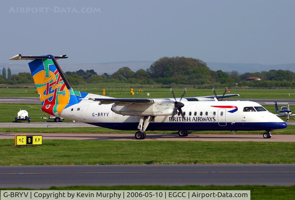 G-BRYV, 1997 De Havilland Canada DHC-8-311 Dash 8 C/N 462, One of the remaining 'World Tails' left.